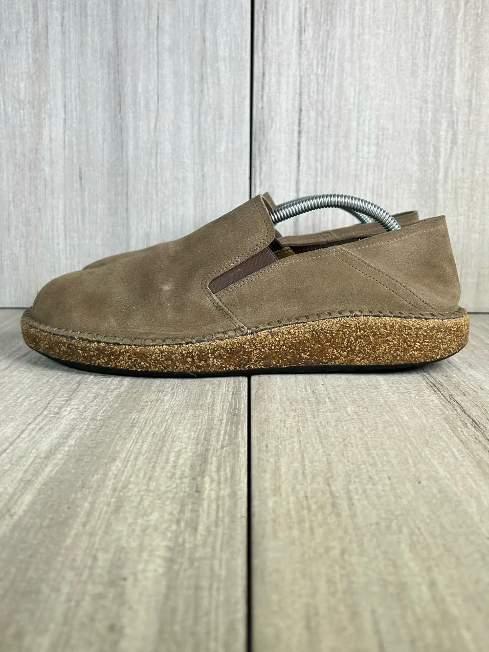 Birkenstock Callan Charcoal Taupe Leather Loafer Slip On Shoes Mens Size 10 43